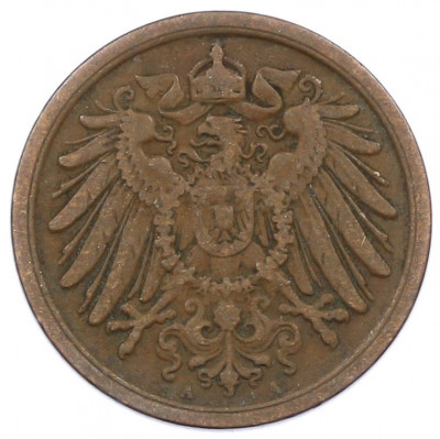 2 пфеннига 1908 года A Германия