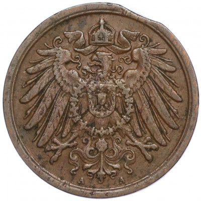 2 пфеннига 1911 года A Германия