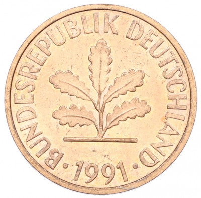 2 пфеннига 1991 года J Германия