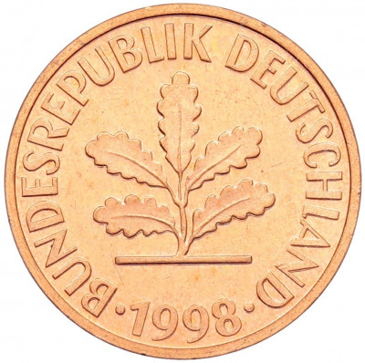 2 пфеннига 1998 года J Германия