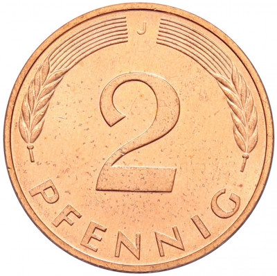 2 пфеннига 1998 года J Германия
