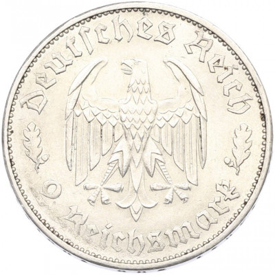 2 рейхсмарки 1934 года F Германия «175 лет со дня рождения Фридриха Шиллера»