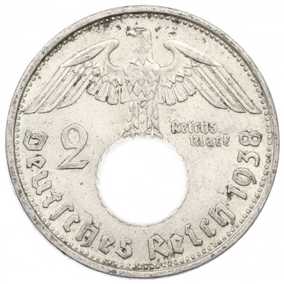 2 рейхсмарки 1938 года B Германия