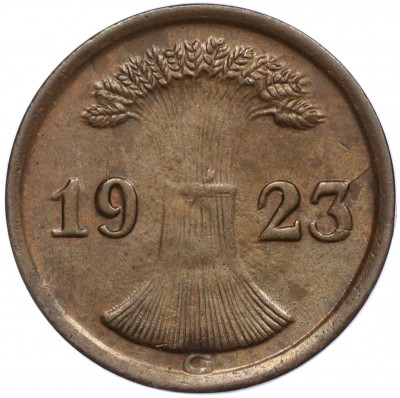 2 рентенпфеннига 1923 года G Германия