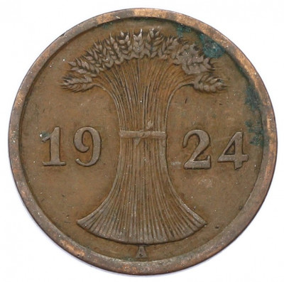 2 рентенпфеннига 1924 года A Германия