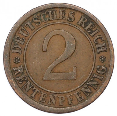 2 рентенпфеннига 1924 года A Германия