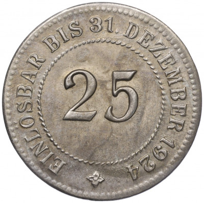 25 пфеннигов 1924 года Германия — Ангальт (Нотгельд)