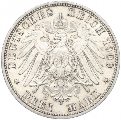 3 марки 1909 года Германия (Шварцбург-Зондерсгаузен) «Смерть Карла Гюнтера»