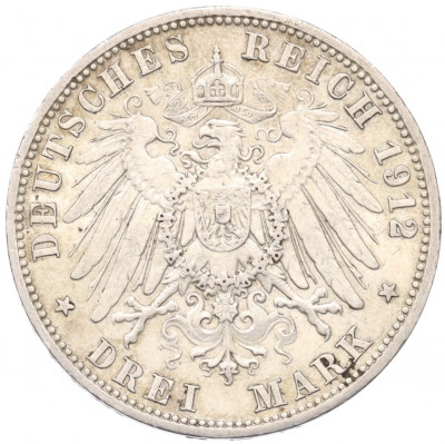 3 марки 1912 года A Германия (Пруссия)