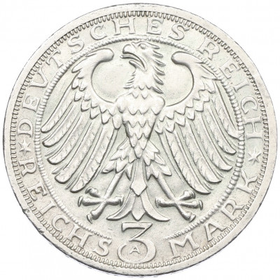 3 рейхсмарки 1928 года Германия «900 лет Наумбургу»