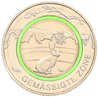 5 евро 2019 года G Германия «Умеренная зона»