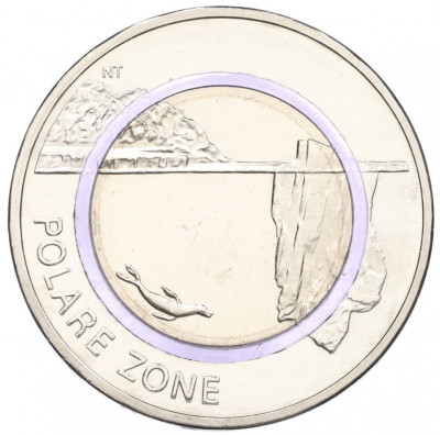 5 евро 2021 года J Германия «Полярная зона»