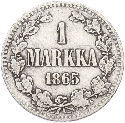 1 марка 1865 года Русская Финляндия