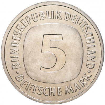 5 марок 1996 года D Германия