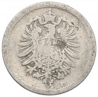 5 пфеннигов 1876 года E Германия