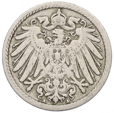 5 пфеннигов 1893 года А Германия