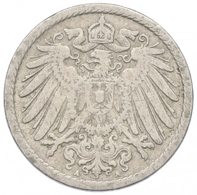 5 пфеннигов 1900 года A Германия