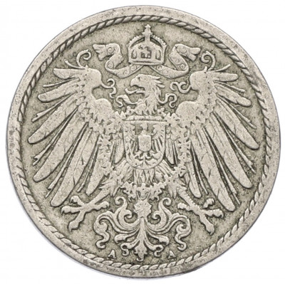 5 пфеннигов 1901 года A Германия