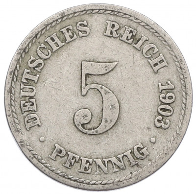 5 пфеннигов 1903 года A Германия
