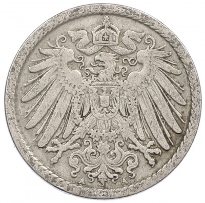 5 пфеннигов 1904 года A Германия
