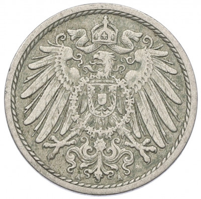 5 пфеннигов 1907 года A Германия