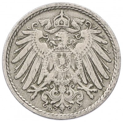 5 пфеннигов 1909 года D Германия