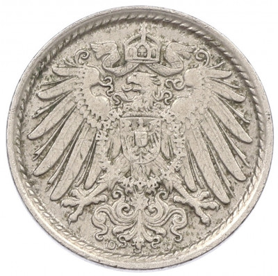 5 пфеннигов 1915 года D Германия