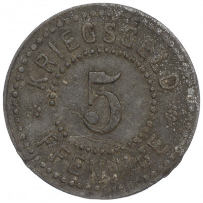 5 пфеннигов 1917 года Германия — город Зиген (Нотгельд)