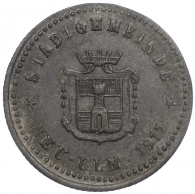 5 пфеннигов 1917 года Германия — город Новый Ульм (Нотгельд)