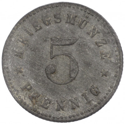 5 пфеннигов 1917 года Германия — город Новый Ульм (Нотгельд)