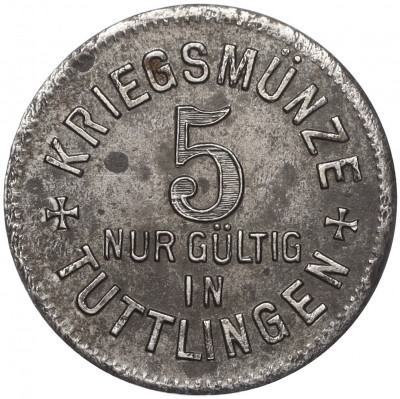 5 пфеннигов 1917 года Германия — город Туттлинген (Нотгельд)