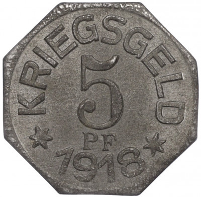 5 пфеннигов 1918 года Германия — город Гайльдорф (Нотгельд)