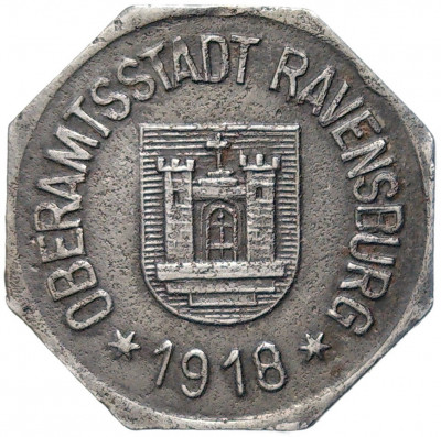 5 пфеннигов 1918 года Германия — город Равенсбург (Нотгельд)