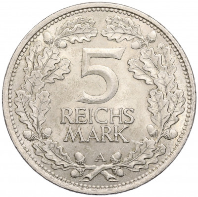 5 рейхсмарок 1925 года A Германия «Тысячелетие Рейнланда»