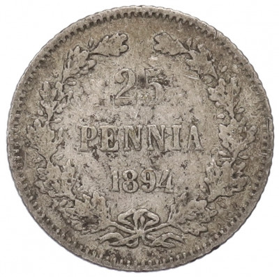 25 пенни 1894 года Русская Финляндия