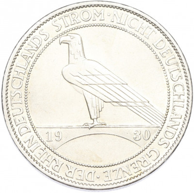 5 рейхсмарок 1930 года A Германия «Освобождение Рейнской области (Рейнланда)»