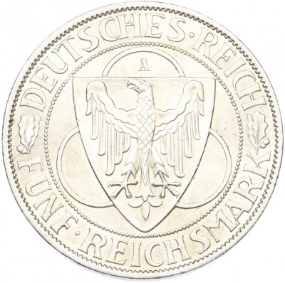 5 рейхсмарок 1930 года A Германия «Освобождение Рейнской области (Рейнланда)»