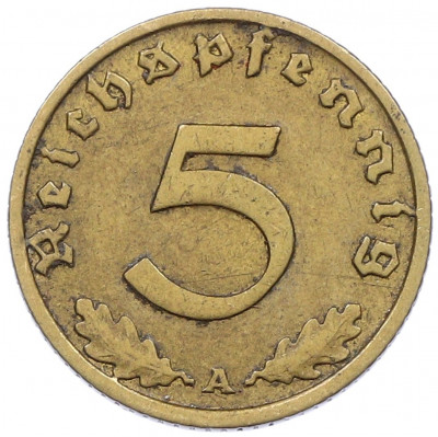 5 рейхспфеннигов 1937 года A Германия