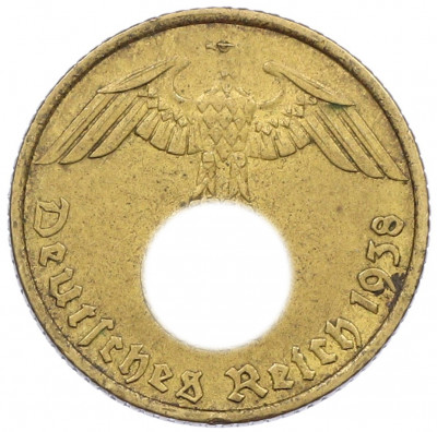 5 рейхспфеннигов 1938 года G Германия