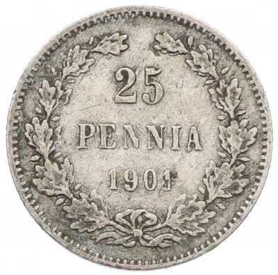 25 пенни 1901 года Русская Финляндия