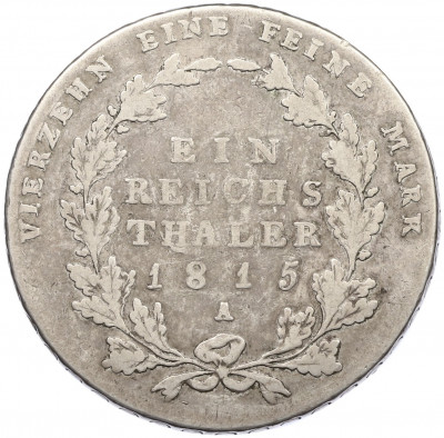1 рейхсталер 1815 года А Пруссия