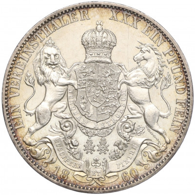1 союзный талер 1860 года Ганновер