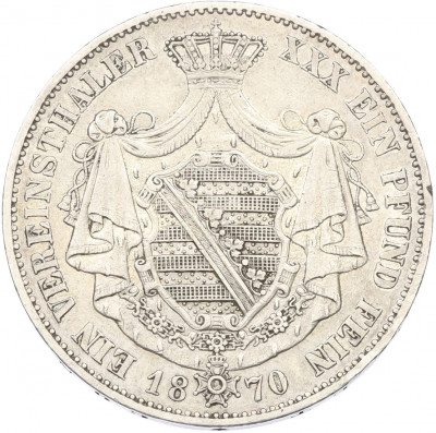 1 союзный талер 1870 года B Саксен-Кобург-Гота