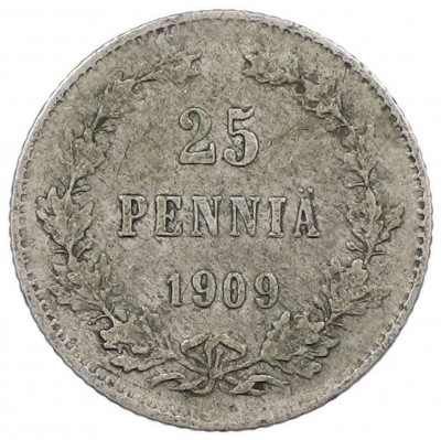 25 пенни 1909 года Русская Финляндия