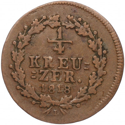 1/4 крейцера 1818 года Нассау