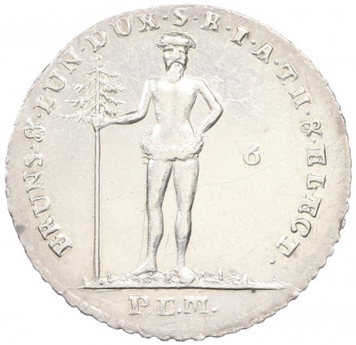 1/6 талера 1793 года Брауншвейг-Люнебург-Каленберг-Ганновер