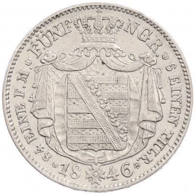1/6 талера 1846 года Саксония