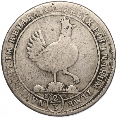 2/3 талера 1693 года Хеннеберг-Ильменау