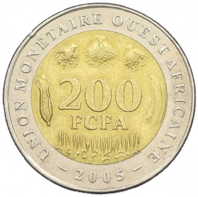 200 франков 2005 года Западно-Африканский валютный союз