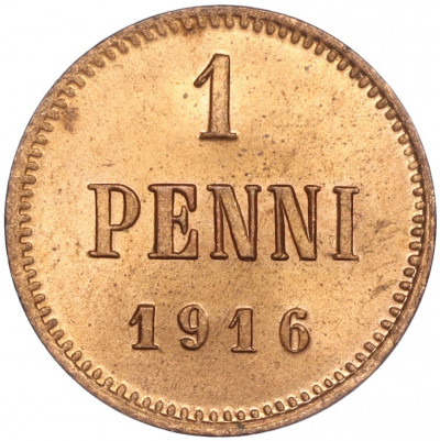 1 пенни 1916 года Русская Финляндия